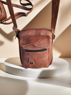 Handcrafted Buffalo Leather Satchel