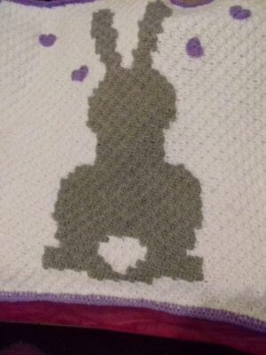 Crochet Rabbit Baby Blanket