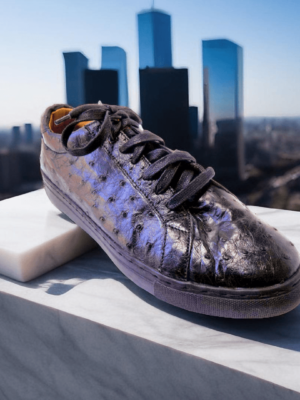 Page-2-20.png Discover the exquisite Sefora Ostrich Sneaker